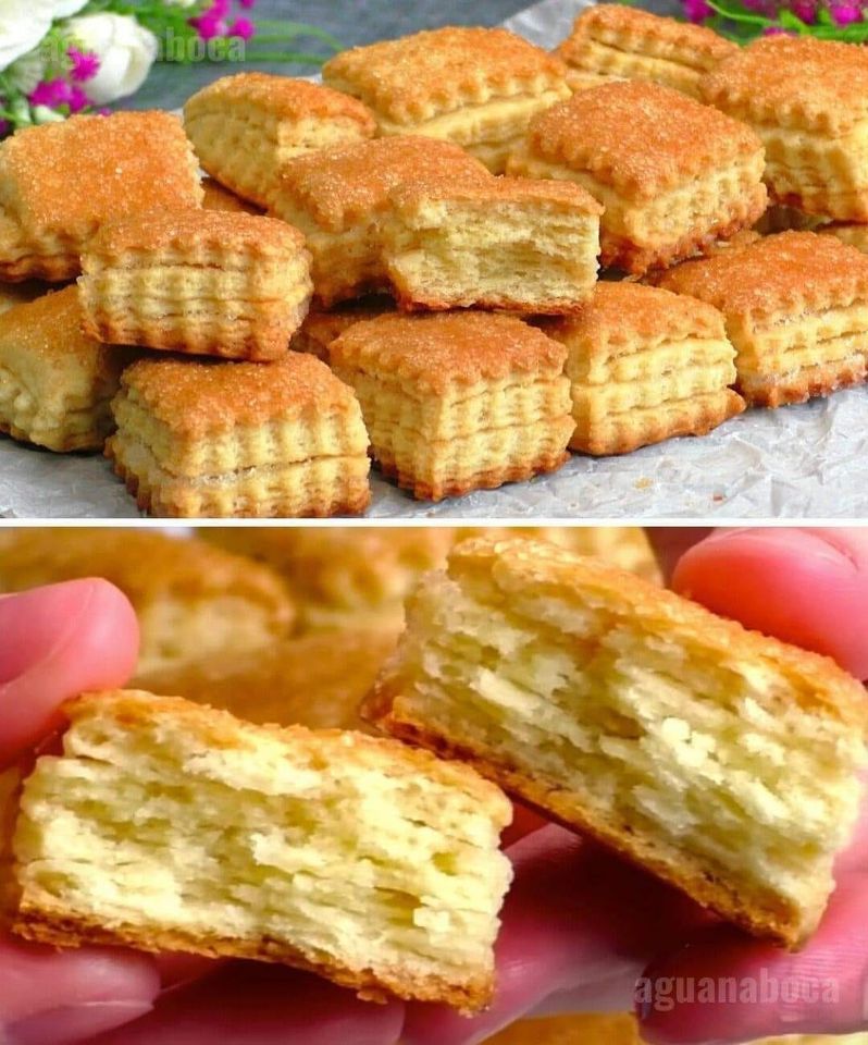 biscoito de massa folhada