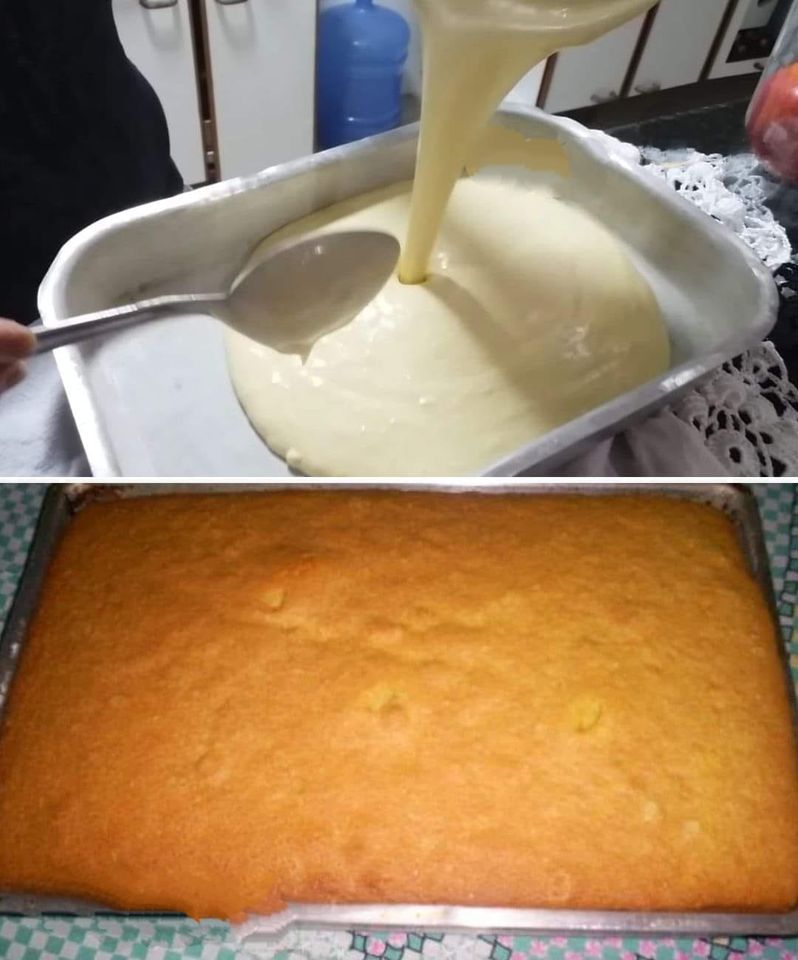 bolo de leite quente