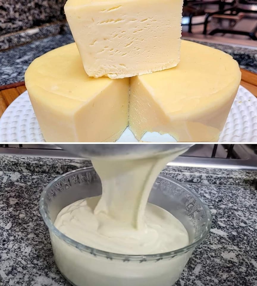 queijo caseiro sem amido com leite de caixinha