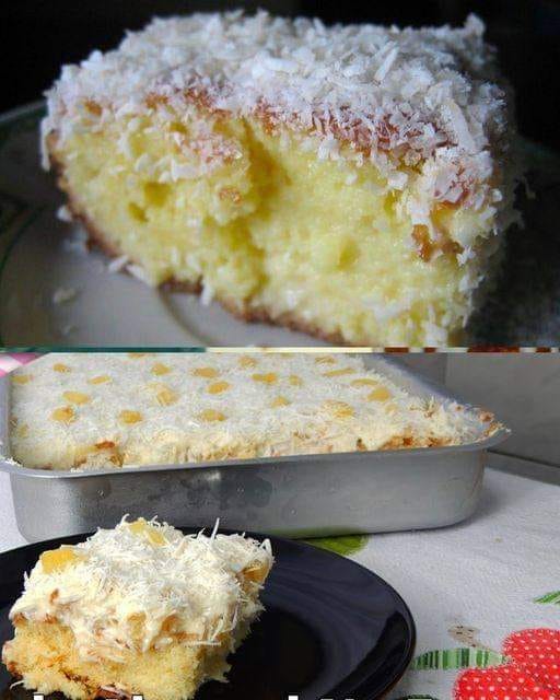 bolo de abacaxi simples e delicioso