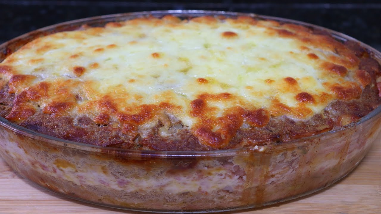 carne moída recheado com queijo