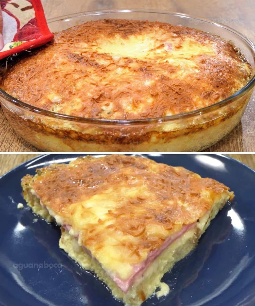 Torta de pão velho de Bauru