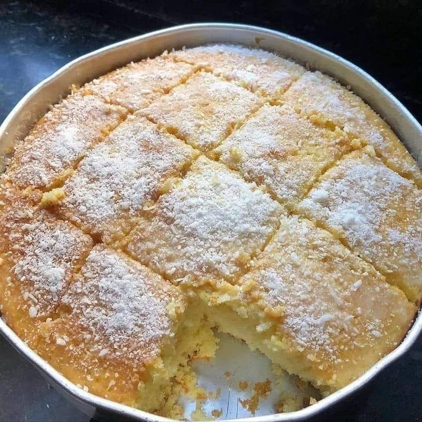 bolo de fubá com leite condensado