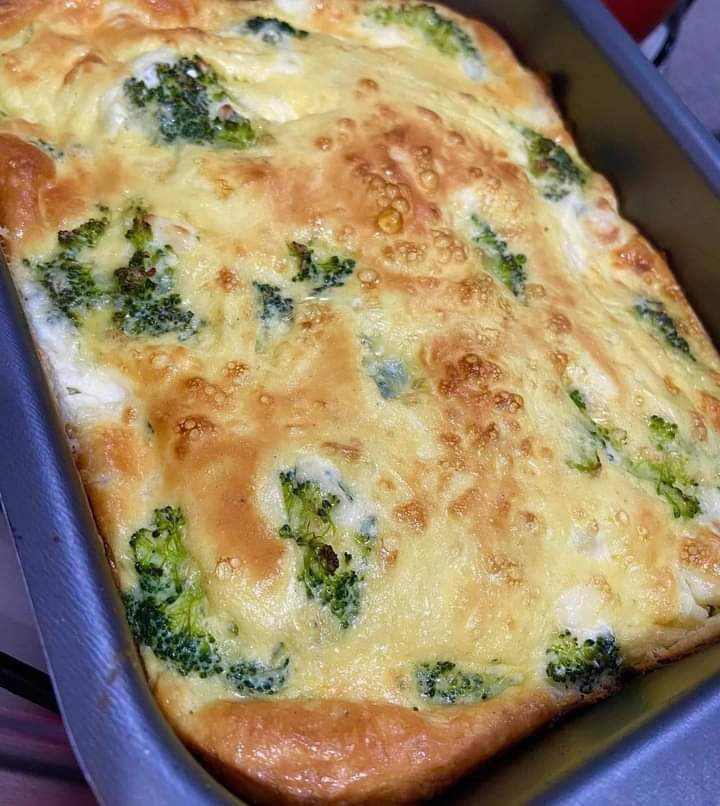 Torta de brócolis sem farinha