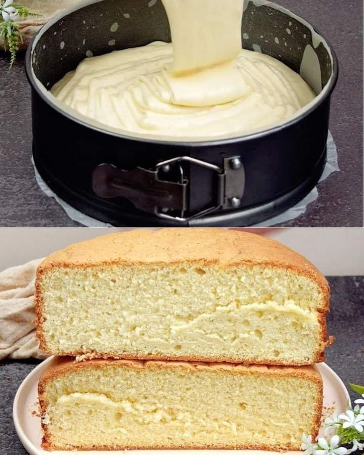 bolo batido com três ingredientes