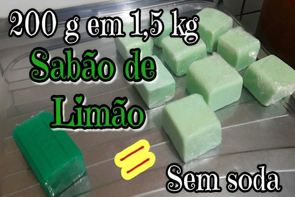 sabão de limão caseiro