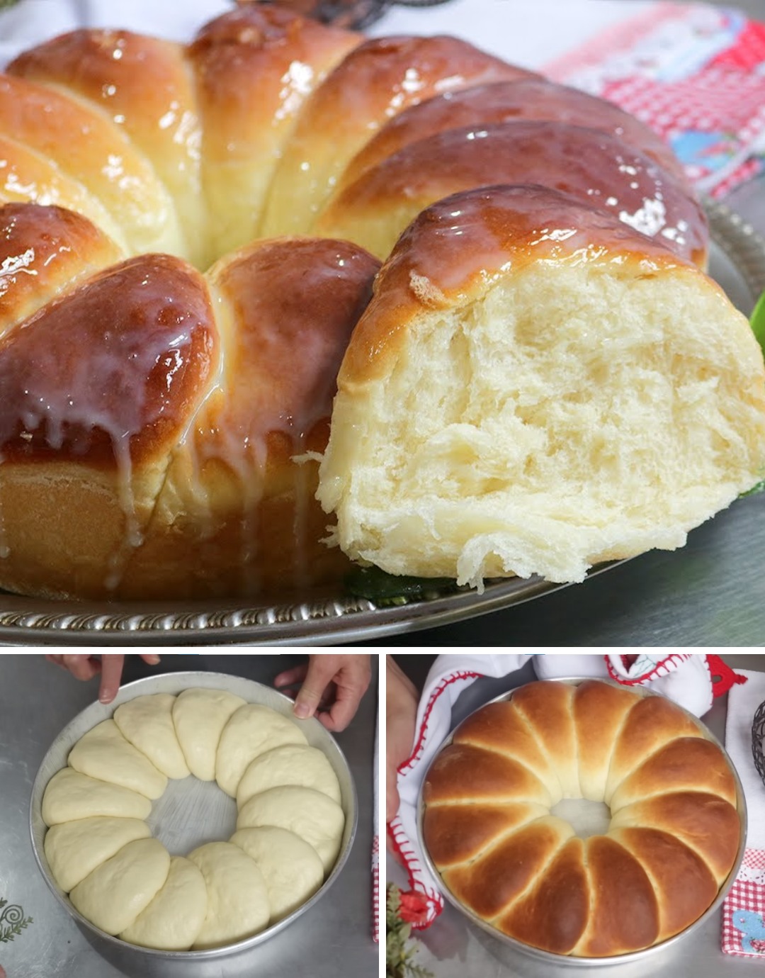 Pão Doce Caseiro que desfia na mão