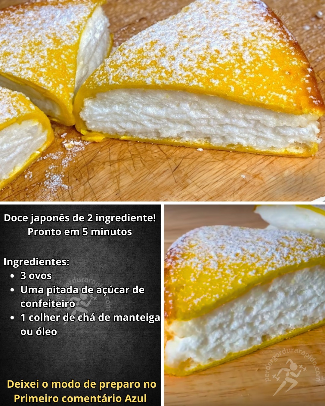 Doce Japonês de 2 Ingredientes