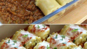 Rolinhos de Lasanha de Carne Moída